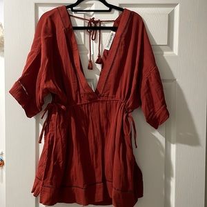 Abercrombie & Fitch One Size Rust Orange Swimsuit Coverup